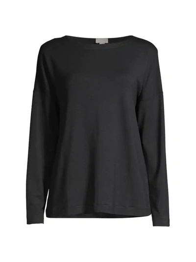 Hanro Balance Pullover Sweatshirt In Black