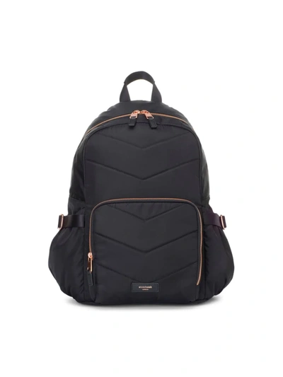 Storksak Hero Luxe Water Resistant Nylon Backpack Diaper Bag In Black
