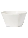 Vietri Lastra White Collection Stacking Cereal Bowl