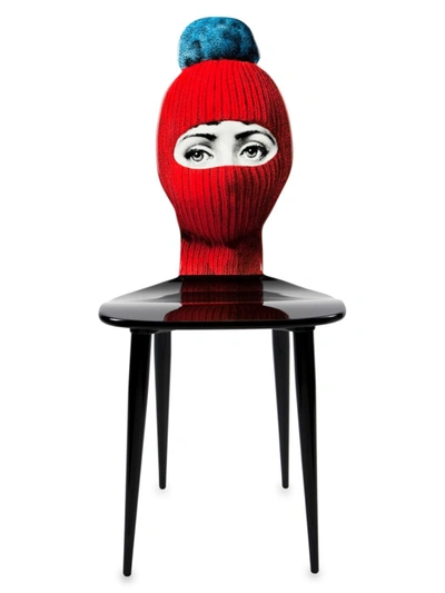 Fornasetti Lux Gstaad Chair In Red/yellow/black