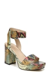 27 Edit Naturalizer Jaselle Platform High Heel Sandal In Multi Snake Print Leather