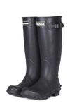 Barbour Black Womens Bede Tall Wellington Boot With Adjustable Strap In Blue