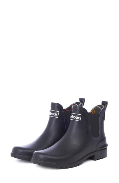 Barbour Wilton Chelsea Rain Boot In Black