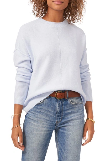 Vince Camuto Center Seam Crewneck Jumper In Ice Blue