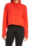 Sweaty Betty Harmonise Luxe Sweatshirt In Pentas Red