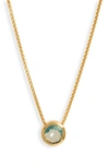 Dean Davidson Signature Pendant Necklace In Blue Topaz/ Gold