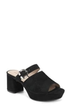 Aerosoles Cosmic Suede Heel In Black Suede