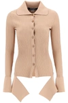 ADAMO CARDIGAN WITH CUT-OUT DETAIL