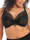 Elomi Full Figure Women's Priya Underwire Plunge Bra El4550 In Black