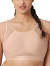 Glamorise No-sweat Mesh Wire-free Sports Bra In Cafe