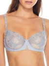 Simone Perele Saga Non-padded Lace Demi Bra In Secret Grey