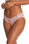 Hanky Panky Lace Trim Vikini In Rooibos/ Feline Fine