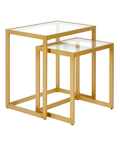 Hudson & Canal Rocco Nesting Side Table, Set Of 2 In Gold-tone