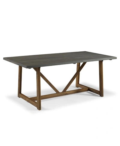 Walker Edison 72" Solid Wood Trestle Dining Table | ModeSens