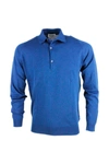 JOHN SMEDLEY LONG-SLEEVED POLO SHIRT IN COTTON THREAD WITH 3-BUTTON CLOSURE,BRADWELL LST35