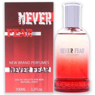 New Brand Never Fear By  For Men - 3.3 oz Edt Spray