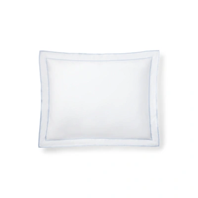 Polo Ralph Lauren Spencer Sateen Border Sham In Blue Cornflower