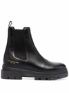 TOMMY HILFIGER TOMMY HILFIGER WOMEN'S BLACK LEATHER ANKLE BOOTS,FW0FW05950BDS 39