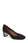 Donald Pliner Donald J Pliner Corin Block Heel Pump In Black Fabric
