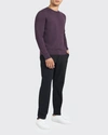 Theory Men's Regal Wool Crewneck Sweater In Farrow