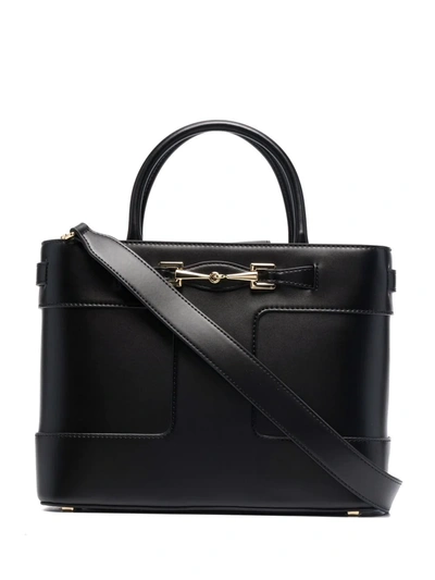 Elisabetta Franchi Horsebit-detail Tote Bag In Black