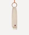 Loewe Mohair And Wool-blend Scarf In White