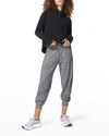 Sweaty Betty Harmonize Luxe Fleece Sweatshirt In Black