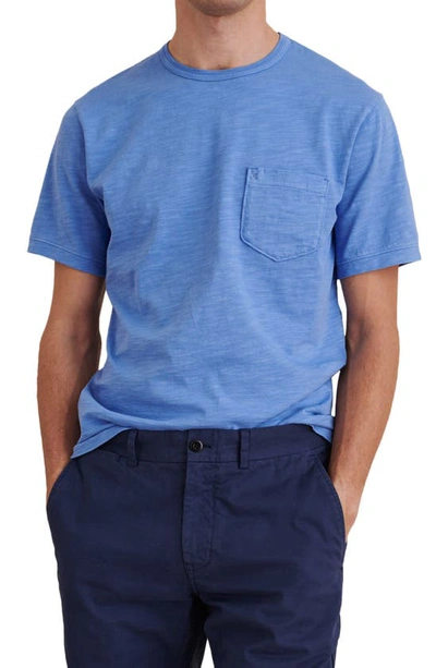 Alex Mill Standard Slim-fit Slub Cotton-jersey T-shirt In Blue