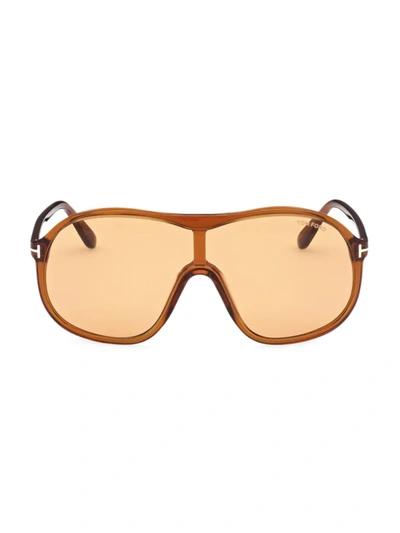 Tom Ford Men's Drew Pilot Sunglasses In Brown