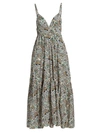 A.L.C WOMEN'S RHODES SMOCKED MAXI-DRESS,400014967211