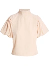 Free People Claudia Velvet T-shirt In Champagne