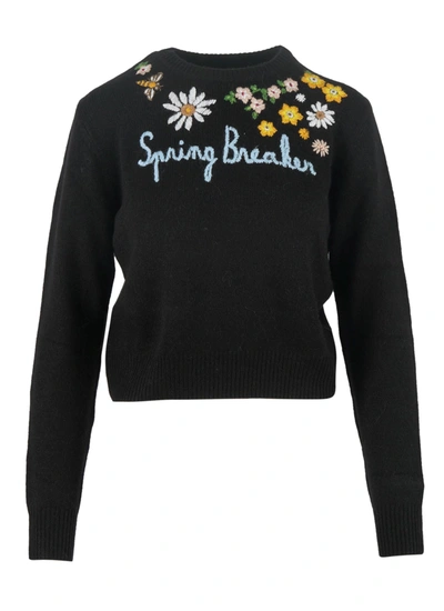 Mc2 Saint Barth Women's Black Other Materials Sweater