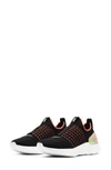 Nike Women's Epic Phantom React Flyknit 2 Running Sneakers From Finish Line In Black/ Multi/ Bright Mango