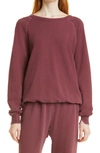 The Great The College French Terry Sweatshirt In Rosehip