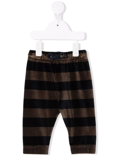 Paul Smith Junior Babies' Striped Logo-patch Track Trousers In Blue