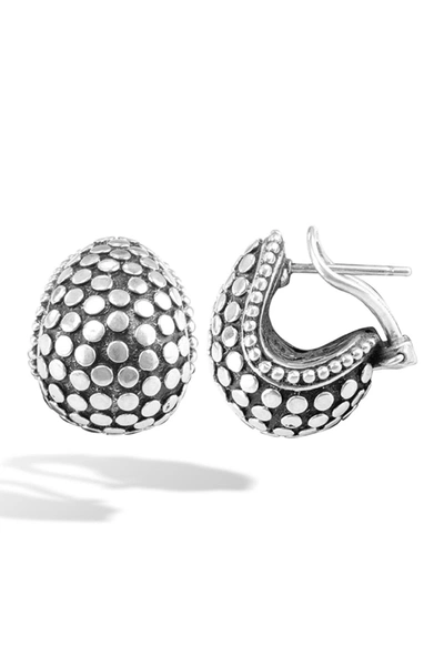 John Hardy Sterling Silver Dot Buddha Belly Earrings