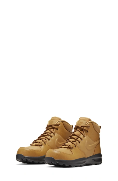 Nike Kids' Manoa High Top Sneaker In Wheat/ Black/ Wheat