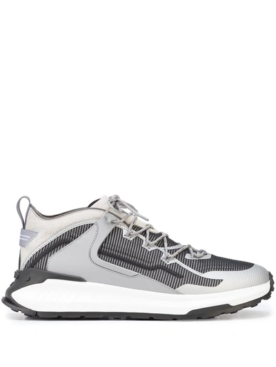 Tod's No_code J In Technical Fabric And Leather In Grey