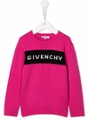 GIVENCHY LOGO-PRINT KNITTED JUMPER