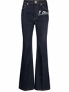 Lanvin Logo-print Straight-leg Jeans In Black