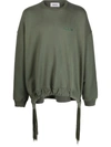 Ambush Green Multicord Crewneck Sweatshirt In Green