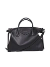 Givenchy Small Antigona Soft Leather Satchel In Black