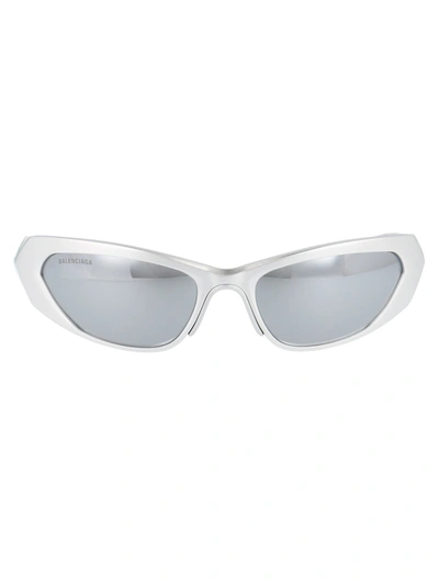 Balenciaga Eyewear Cat Eye Sunglasses In Silver