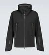 Moncler Shipton Hooded Packable Gore-tex Shell Jacket In Black