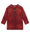 DOLCE & GABBANA LEOPARD-PRINT COTTON SWEATSHIRT DRESS,P00614667