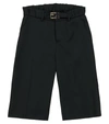 FENDI FF WOOL FELT BERMUDA SHORTS,P00615554