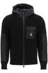 MONCLER MONCLER GRENOBLE PANELLED ZIPPED HOODIE