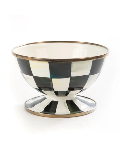 Mackenzie-childs Courtly Check Ice Cream Bowl In Black/white