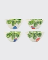 Vietri Nutcrackers Dinnerware Cereal Bowls, Set Of 4