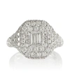 SHAY JEWELRY PAVÉ 18KT WHITE GOLD RING WITH DIAMONDS,P00592453